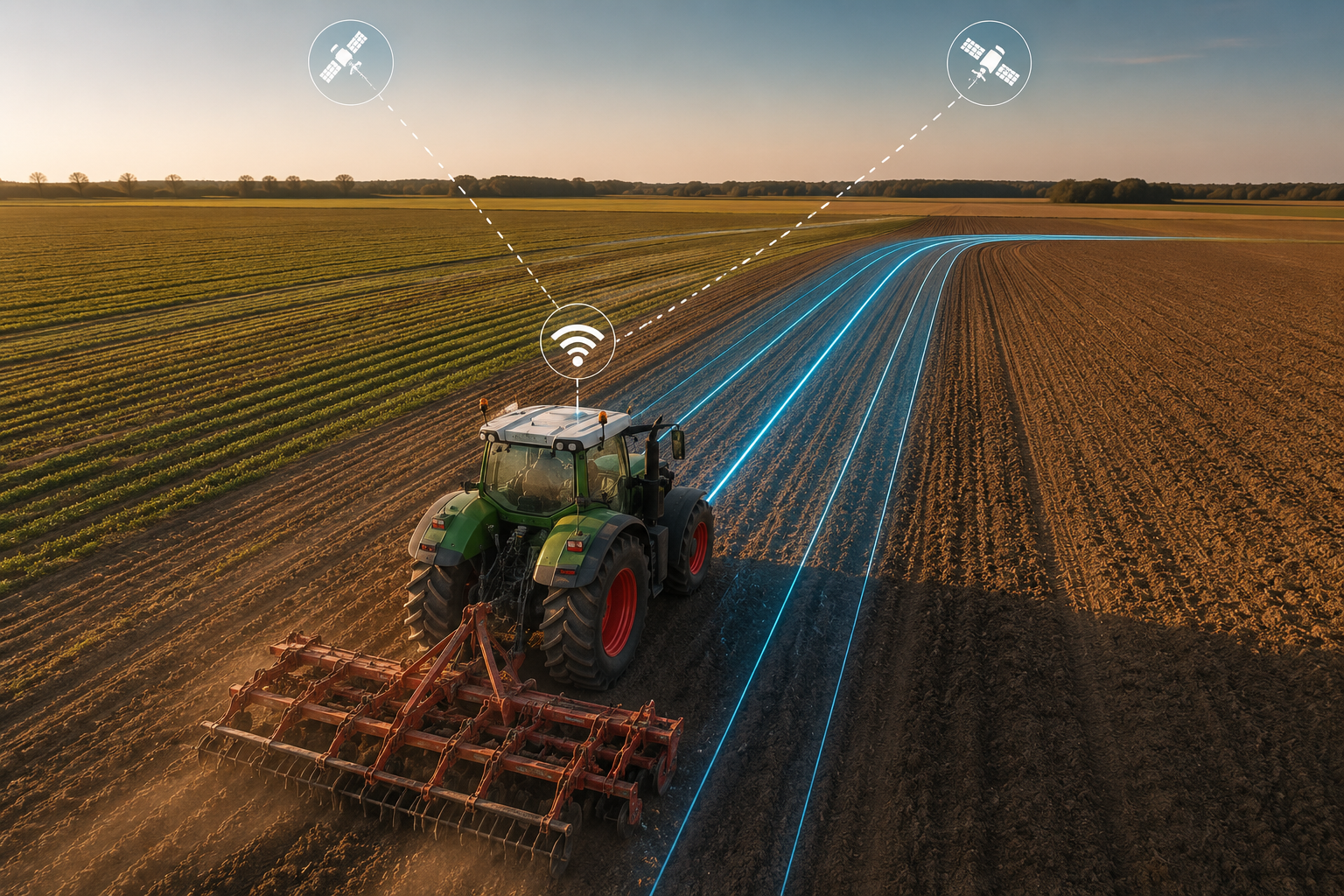 Traktor med autostyring