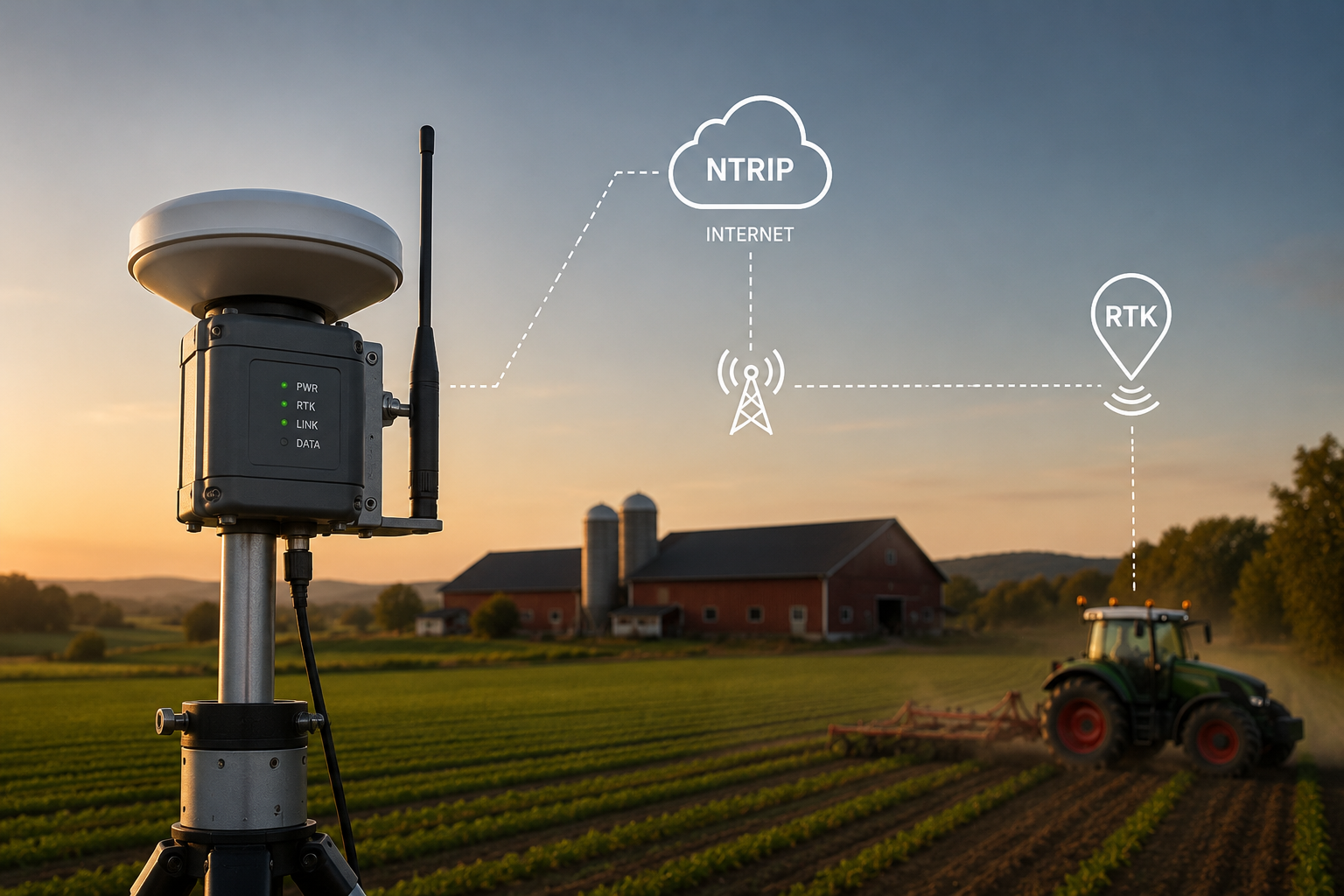 RTK basestasjon antenne